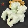 Cặp Tỳ Hưu Có Cánh Đá Trắng Xanh