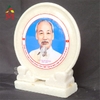 Đĩa Đá Trắng Bác Hồ 18cm