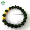 Vòng Tay Diopside 3A Mix 3 Bi Vàng 9999