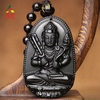 Mặt Phật Bản Mệnh Hư Không Tạng Bồ Tát Obsidian Đen