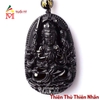 Mặt Phật Bản Mệnh Thiên Thủ Thiên Nhãn Obsidian Đen