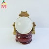 Quả Cầu Phong Thủy Để Bàn Cỡ Nhỏ Đá Mắt Mèo Trắng