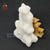 Khỉ Phong Thủy 12 Con Giáp Đá Trắng