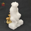 Khỉ Phong Thủy 12 Con Giáp Đá Trắng