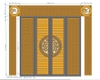HOA VĂN CỔNG CỬA ĐẸP BOMBAY - M3- LIMITED EDITION