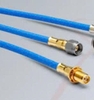 cáp RG58 Jumper, 0.5m, SMA Male to DIN 1.0/2.3 Male - Blue standard PE, 50 Ohms