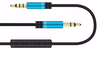 3.5mm Cáp tai nghe với Micrô có  Điều chỉnh âm lượng dài 1,2m