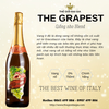 Rượu Vang nổ THE GRAPEST 0% -Italy