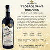 Rượu vang Closade Saint Romanes Languedoc cao cấp 14,5% - Pháp