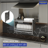 Giá bát đĩa nâng hạ Inox 304 Nan Oval Eurogold EPO9370LX