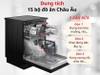 Máy rửa bát độc lập Hitachi HDF-F158CVGB New 15 bộ hé cửa