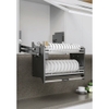 Giá bát đĩa nâng hạ Eurogold EVI990LG khung xám