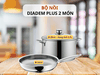Bộ nồi WMF Diadem Plus 2 món kèm chảo thép