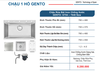 Chậu rửa 1 hố Gento GT04-7848 NeW