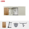 Chậu rửa bát Konox Topmount KN11650TD