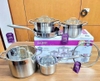 Bộ Nồi Chảo Inox đáy 5 Lớp GMPPS-2201 GUME KOREA