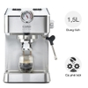 Máy pha cà phê Caso Espresso Gourmet tặng máy xay cà phê caso Barista Crema