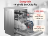 Máy rửa bát Hitachi HDF-F146VX 14 bộ độc lập tiết kiệm điện