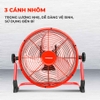 Quạt sạc tích điện Tiross TS9179 – Quạt tích điện 14 inch, pin 5000mAh, dùng 20 giờ