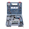 Bộ dụng cụ 100 chi tiết và máy khoan động lực Bosch GSB 13RE