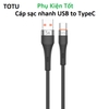 cap-sac-nhanh-totu-cb-2-t-usb-to-type-c-dai-1m