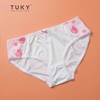 Quần lót thun lạnh phối ren thêu, lưng vừa TUKY 906