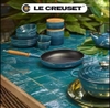Chảo gang LeCreuset Bratpfanne m. Holzgriff Deep Teal