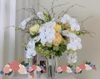 Lọ hoa Bohemia sao eo Yoko White 33cm