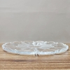 Đĩa pha lê tròn mài hoạ tiết Bohemia đường kính 31cm