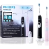 Set 2 Bàn Chải Điện Philips Sonicare HX6232/41 - Màu Đen + Hồng