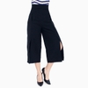 Quần culottes ống rộng xẻ tà cao