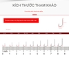 [Vỉ 30 Chiếc] Móc Lưỡi Hsheng Chuyên Câu Rô Không Ngạnh Và Có Ngạnh Chất Liệu Titan