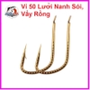Lưỡi câu cá nanh sói vẩy rồng COMBO 50 Lưỡi From To Săn Hàng Chất Liệu Thép Carbon