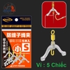 {Vỉ 5 Chiếc] Khoá Linh Số 8, Số 9 Chia Đôi thẻo cao cấp ,Thẻo Câu Silicon cao cấp ,chống Rối