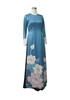 ao-dai-in-3d-mau-xanh-hoa-sen