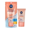 Kem Chống Nắng Nivea Kiểm Soát Nhờn Muối Himalaya 40ml Triple Protect Acne Oil Control SPF50+ PA+++