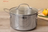 NỒI INOX CAO CẤP 3 LỚP ĐÁY LIỀN TRI-MAX 18cm - tặng kèm chảo
