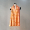 Khăn lụa tơ tằm Dệt Đố Kẻ Ngang (màu cam)