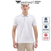 Áo Thun Nam Tay Ngắn Có Cổ Aristino APS012S8 Màu Xám Dáng Regular Fit Chất Liệu Cotton