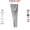 Quần tây Nam Owen QV256269 màu xám nhạt dáng ôm slim fit cạp tăng đơ Chất liệu Polyester Rayon