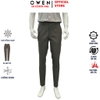 Quần tây Nam Owen QG257111 màu rêu nhạt dáng S-form thể thao chất liệu polyester