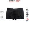 Quần Lót Nam Owen QLB242513 màu đen dáng sịp đùi boxer chất liệu polyamide spandex