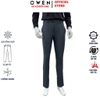 Quần tây Nam Owen QS257079 màu xám đậm dáng ôm Slimfit chất liệu polyester Nano