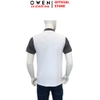 Áo thun polo Nam Tay Ngắn Có Cổ Owen APV253632 màu xám phối be trắng sáng suông tà bằng xẻ tà chất liệu cotton