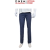Quần Tây Nam Owen QR263057 màu xanh đậm dáng suông regular fit chất liệu nano
