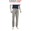 Quần kaki nam Owen QKR261000 màu xám nhạt dáng suông regular fit chất liệu cotton spandex
