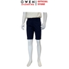 Quần Short Nam Owen SK261016 sóc kaki màu xanh tím than dáng ôm slim fit chất liệu cotton spandex