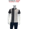 Áo thun polo Nam Tay Ngắn Có Cổ Owen APV253632 màu xám phối be trắng sáng suông tà bằng xẻ tà chất liệu cotton