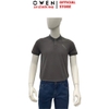 Áo thun polo Nam Tay Ngắn Có Cổ Owen APV252546 màu xám đậm dáng suông tà bằng xẻ tà chất liệu cotton renu