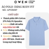 Áo Thun polo Nam Tay Ngắn Có Cổ Owen APV231337 màu xanh birdeyes dáng body fit vải cotton